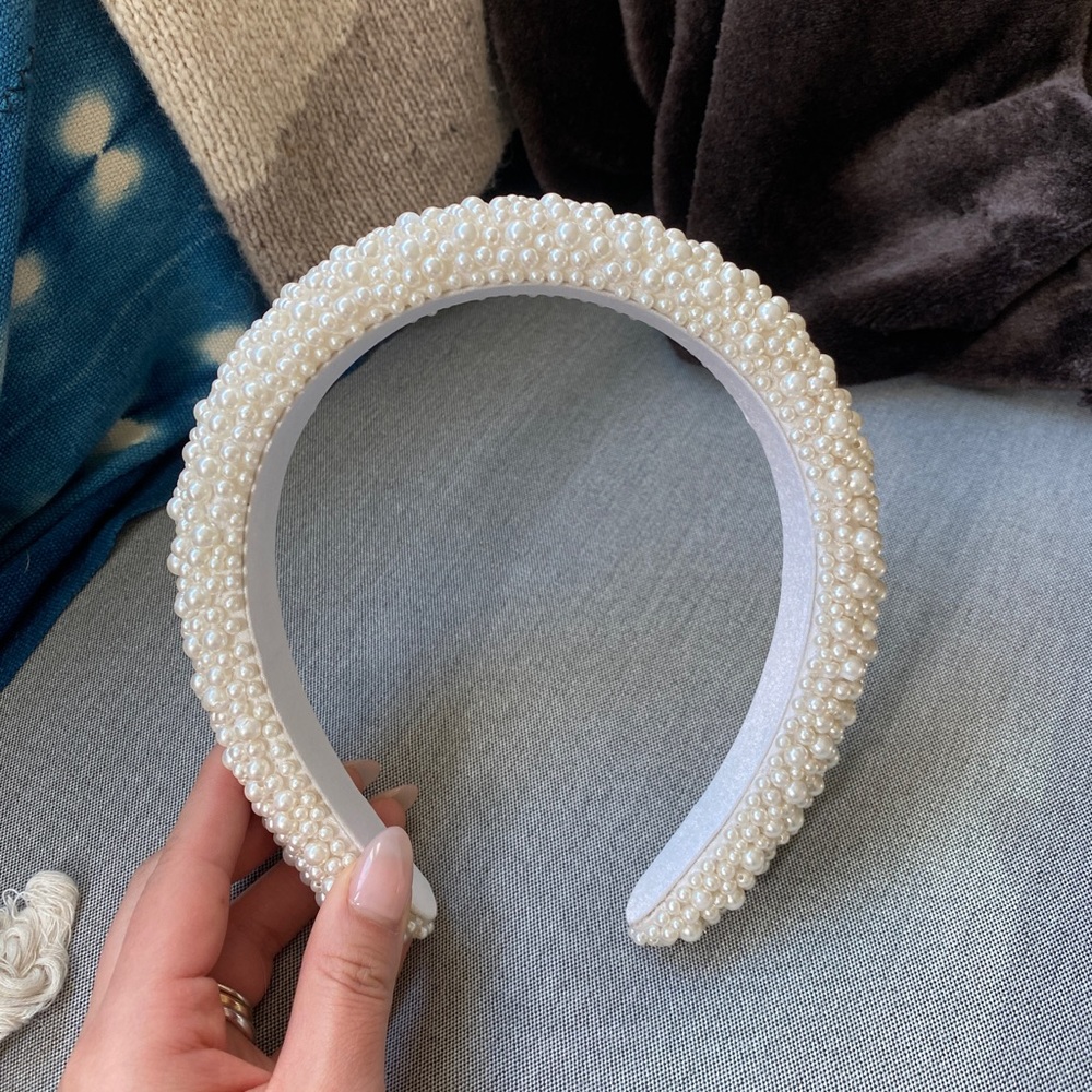 Pearl bridal headband NWOT